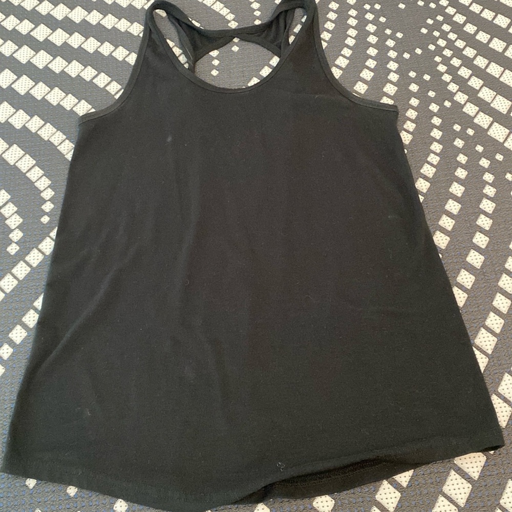Zyia twist back tank. Size small. Black